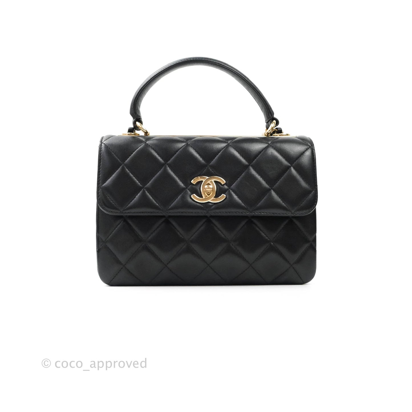 Chanel Trendy CC Small Black Lambskin Gold Hardware