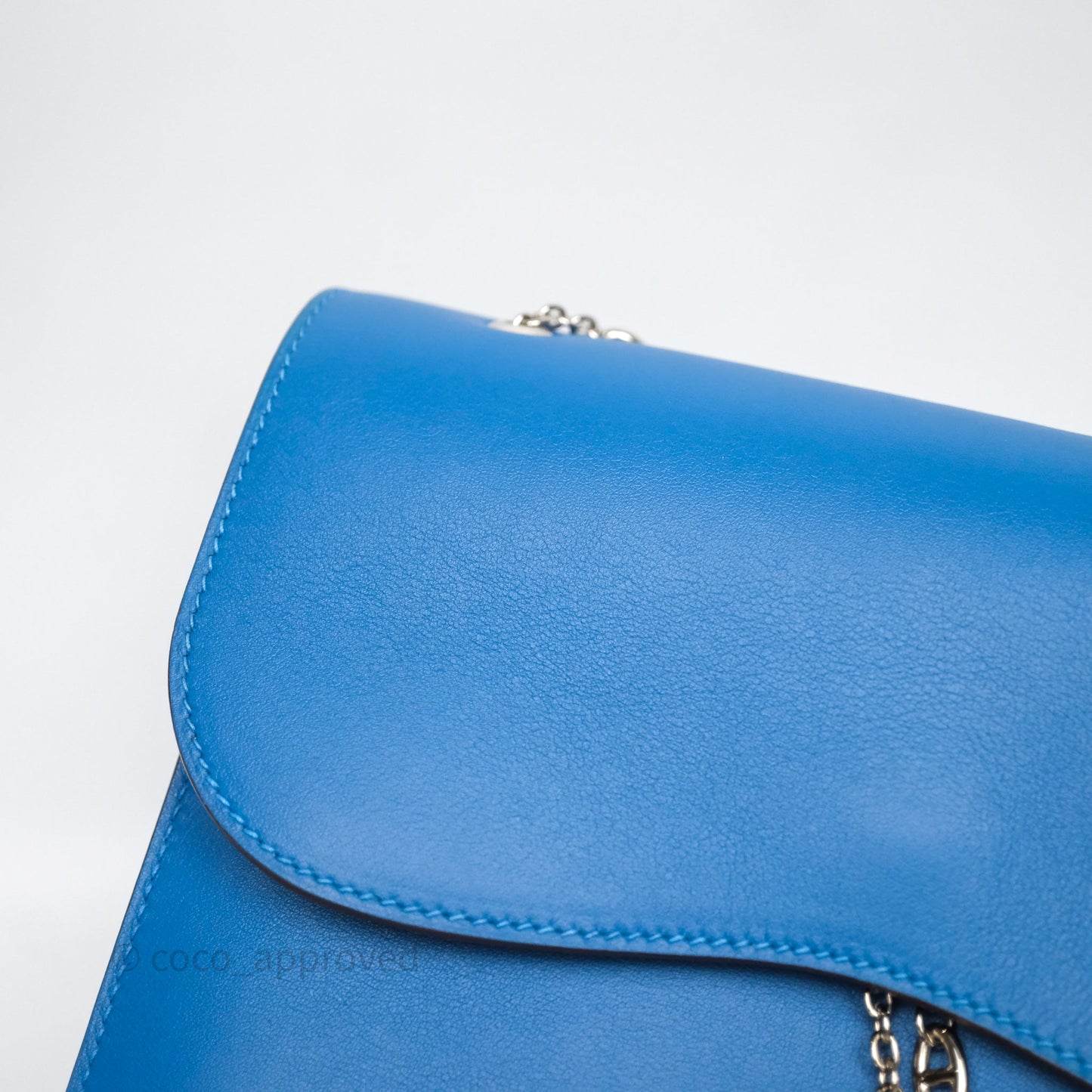 Hermès Catenina Bleu de Galice S7 Swift Palladium Hardware