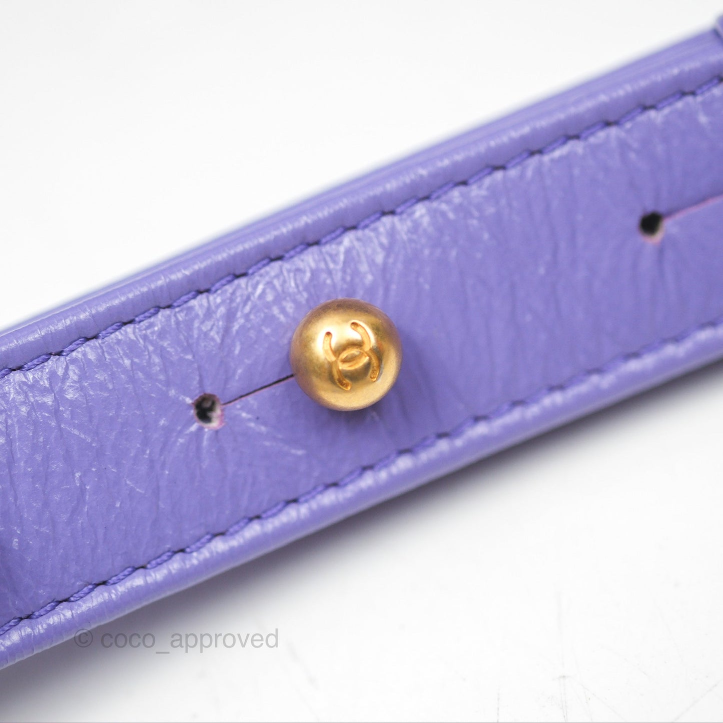 Chanel New Medium Gabrielle Purple Aged Calfskin