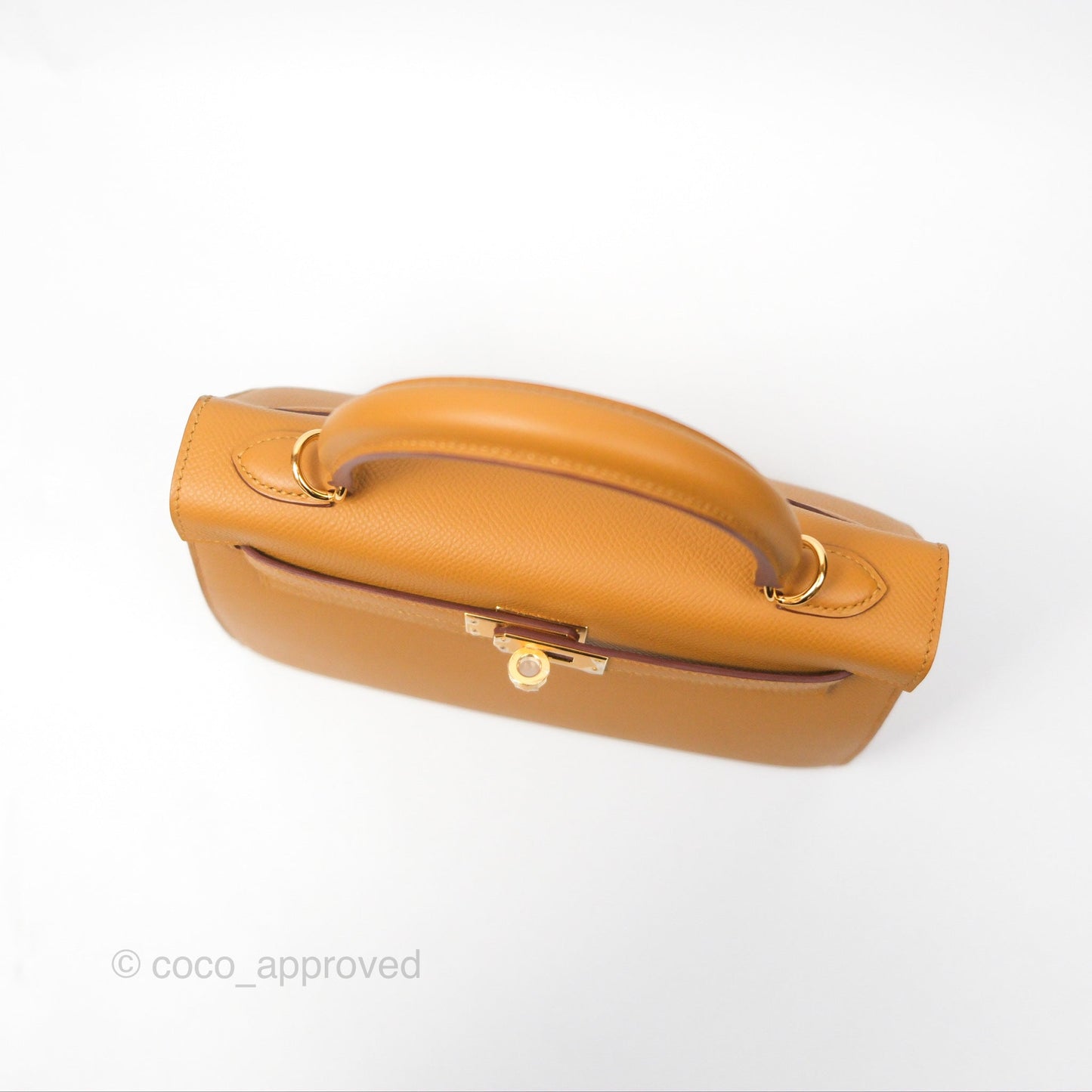 Hermès Sellier Kelly 25 Sesame 2S Epsom Gold Hardware