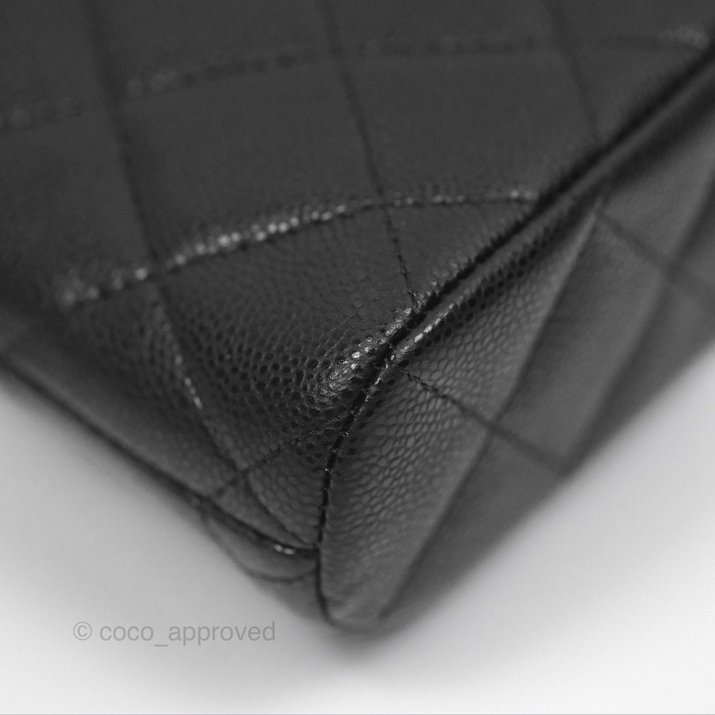 Chanel Black Caviar Clutch on Chain