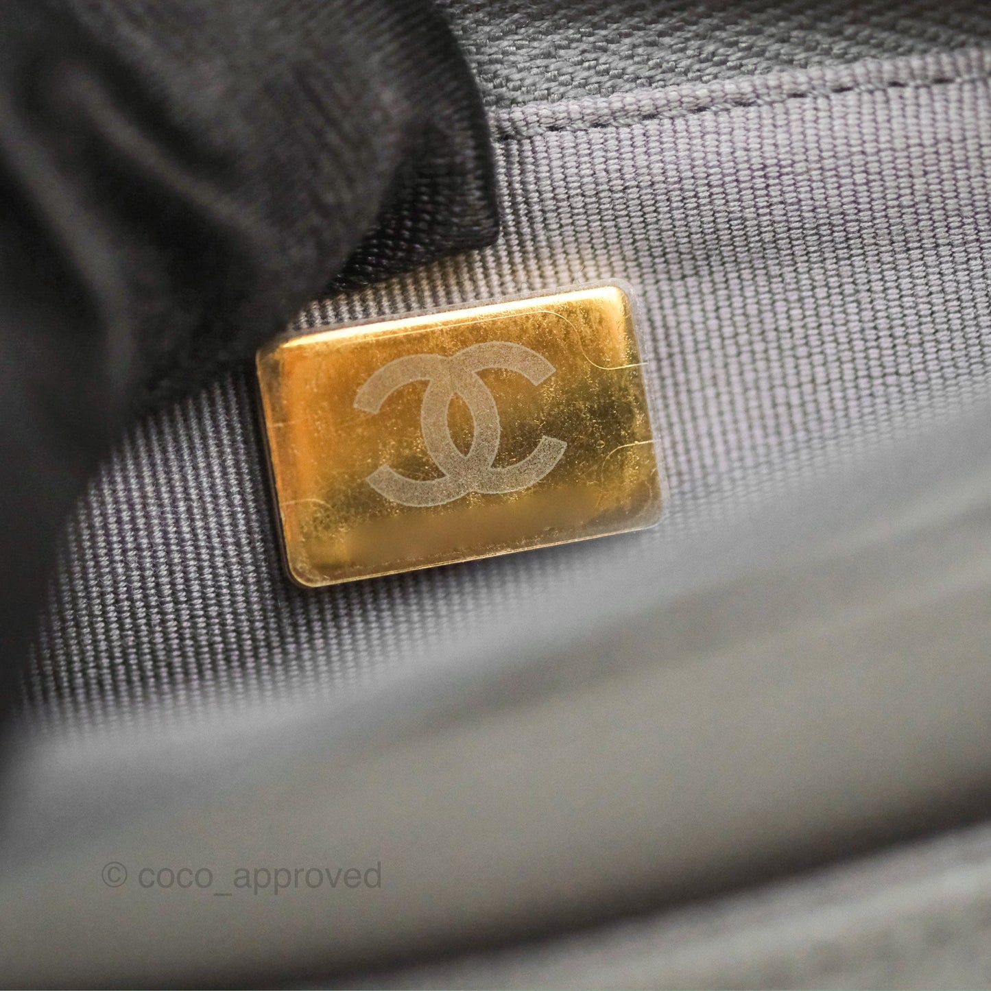 Chanel Classic Wallet on Chain WOC Quilted Grey Caviar Gold Hardware