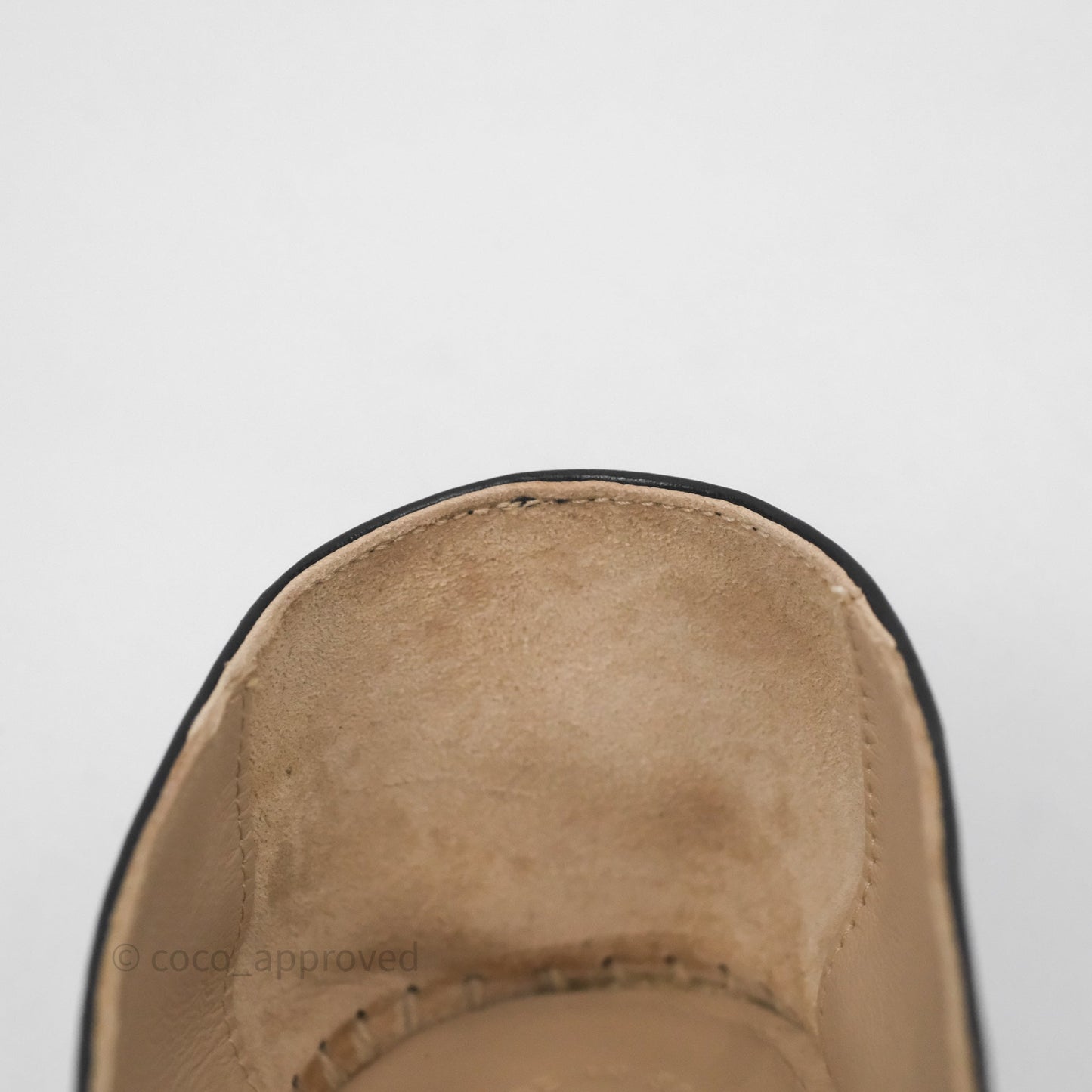 Chanel Espadrille Black Leather Size 38