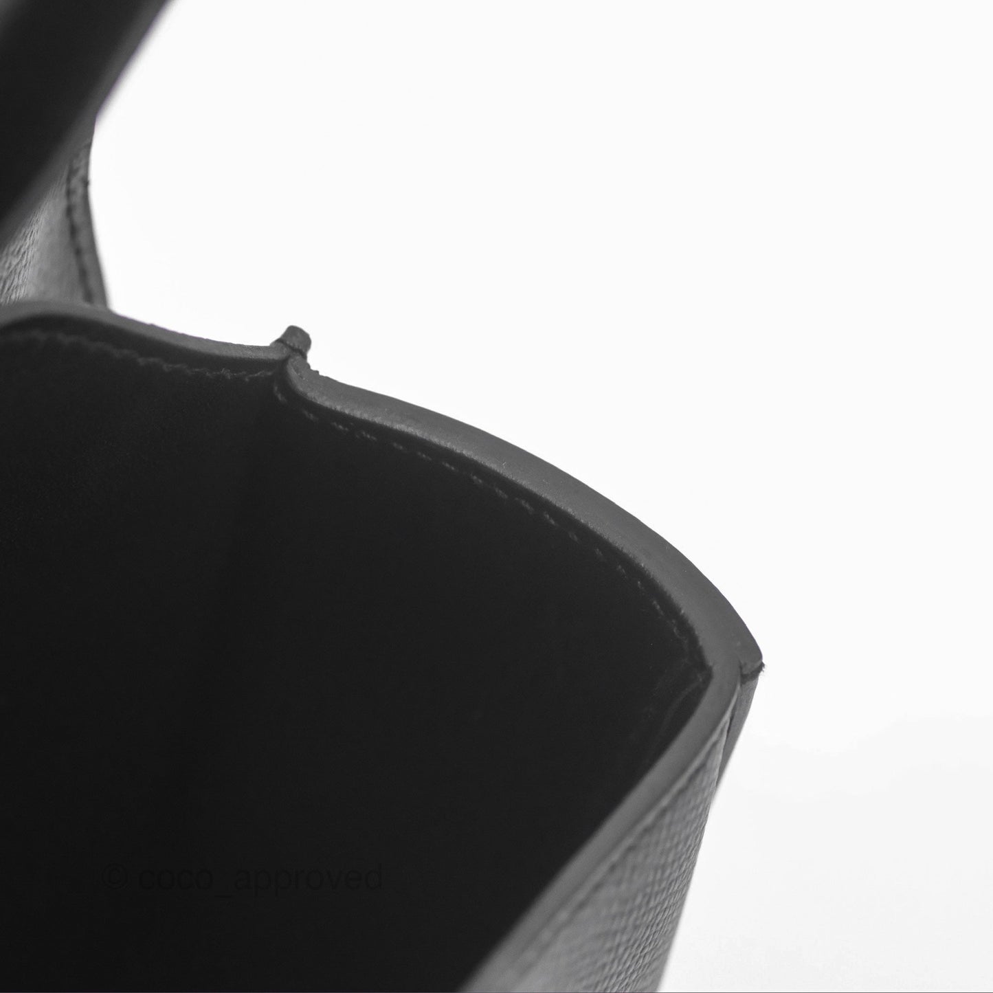 Hermès Della Cavalleria Mini Bag Noir 89 Epsom Palladium Hardware