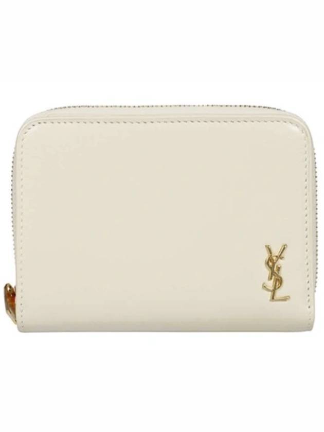 Luxury Saint Laurent Monogram Compact Medium Wallet White