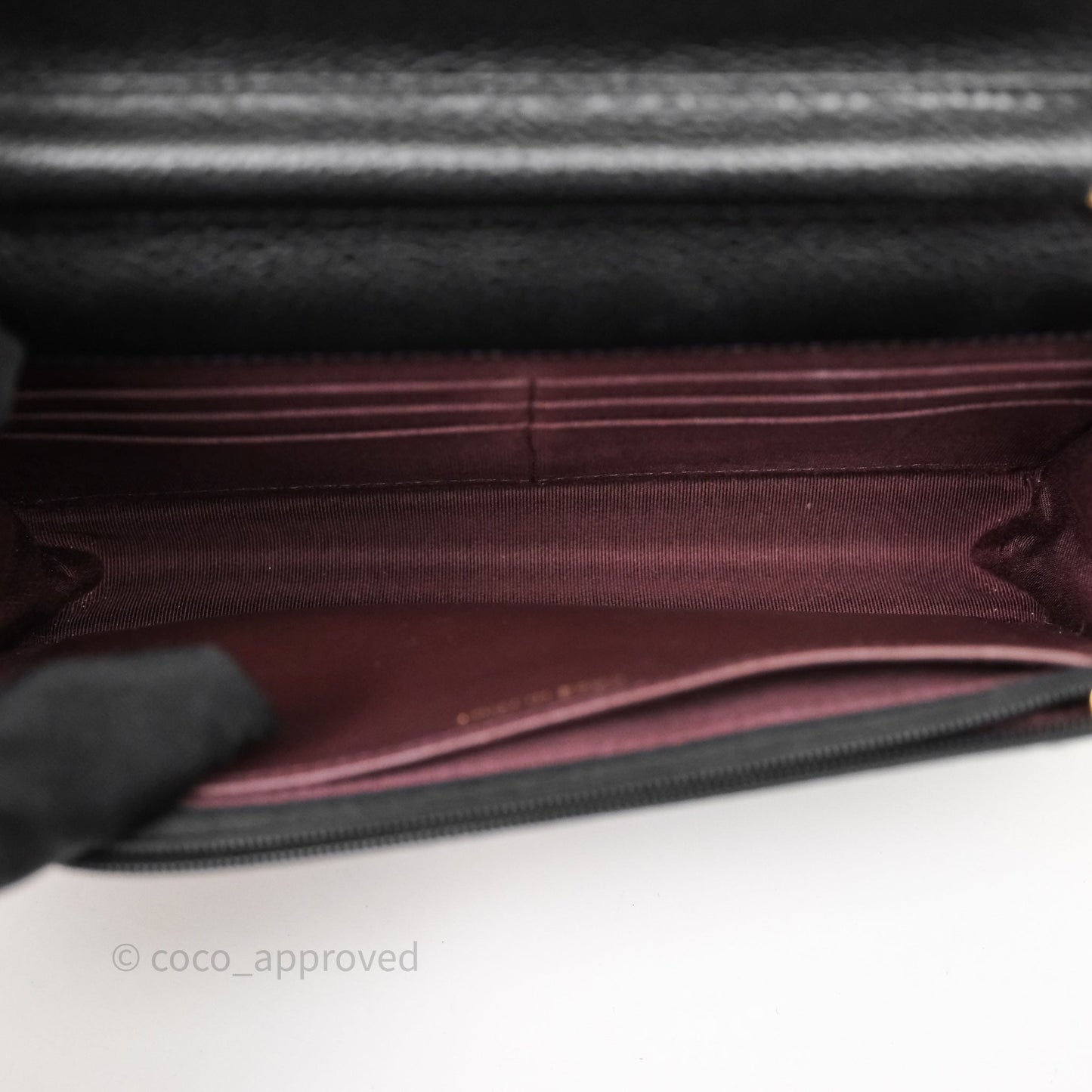 Chanel Quilted WOC Black Caviar Gold Hardware
