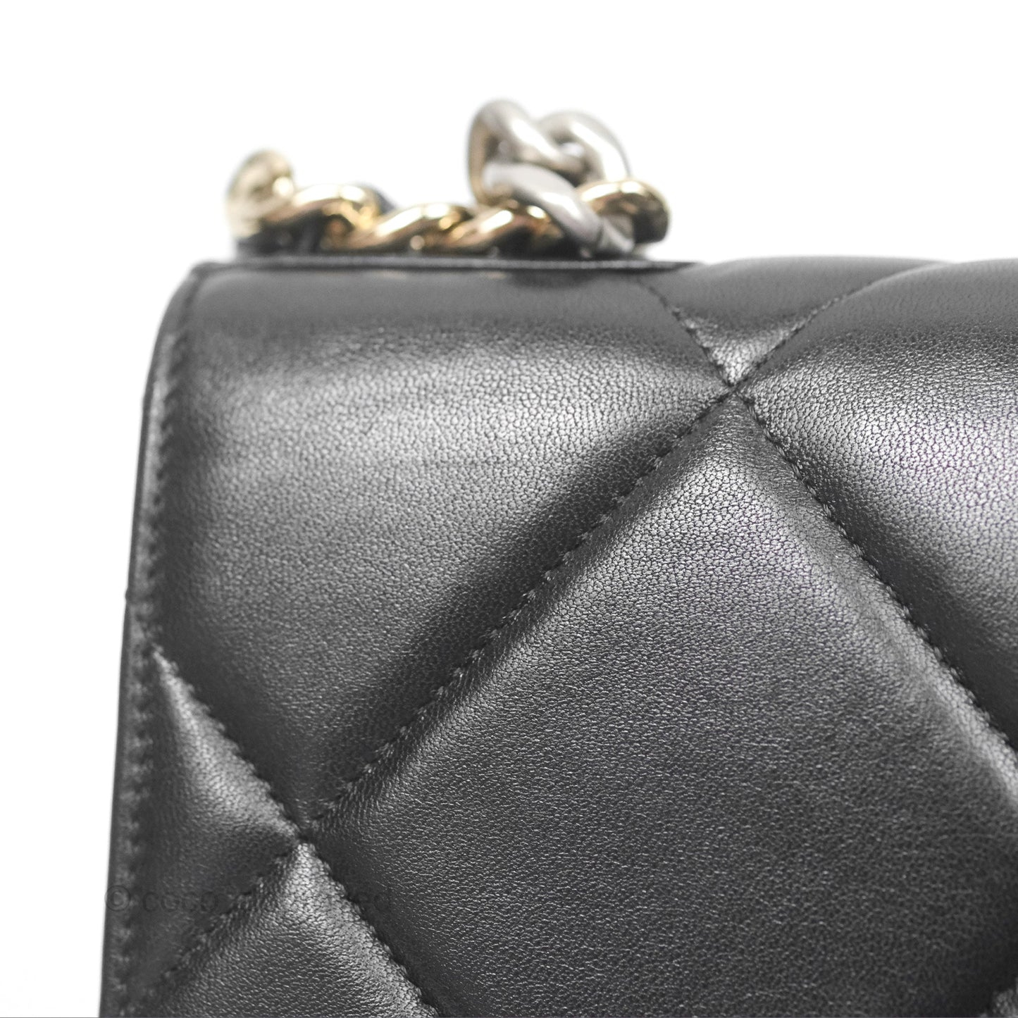 Chanel 19 Wallet on Chain WOC Black Mixed Hardware