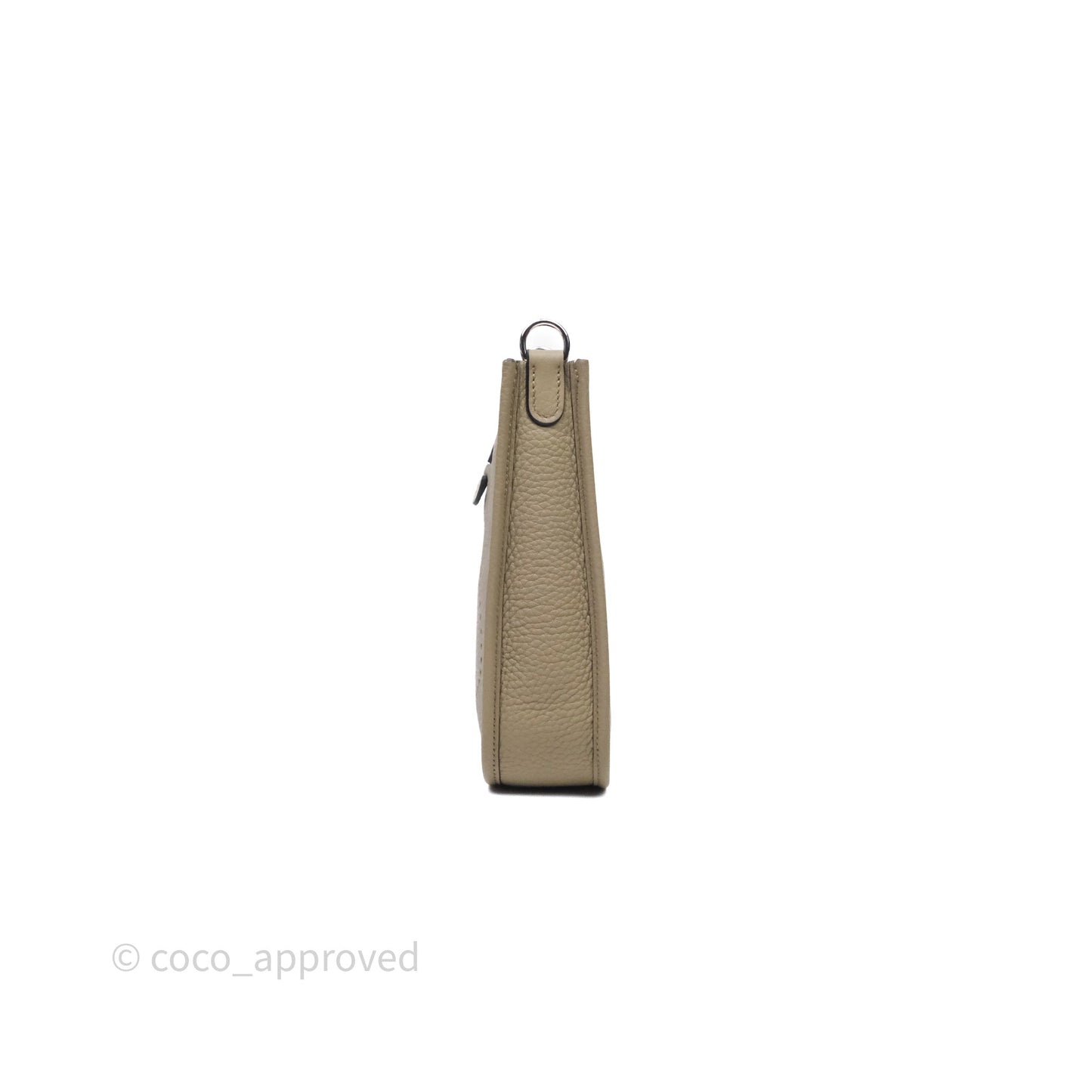 Hermès Mini Evelyne 16 Beige Marfa 8Q Clemence Gold Hardware