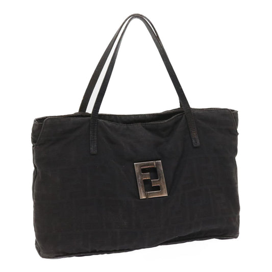 Luxury FendiZucca Canvas Hand Bag Black58526