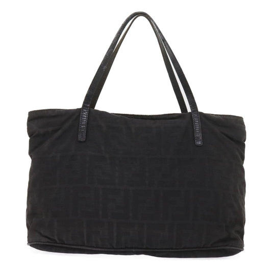 Luxury FendiZucca Canvas Hand Bag Black58526