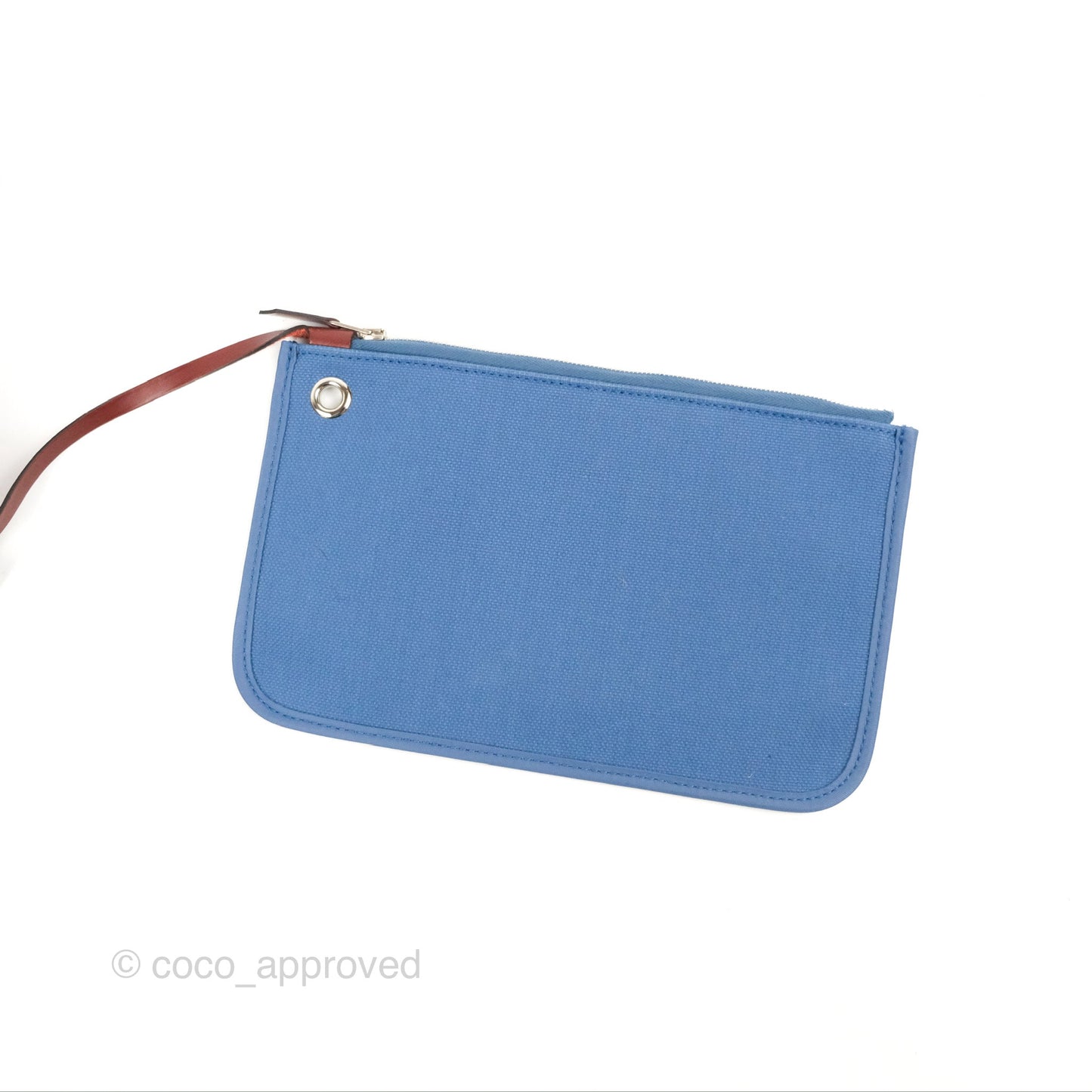 Hermès Herbag Zip 31 Rouge H/Bleu Agate Canvas Palladium Hardware