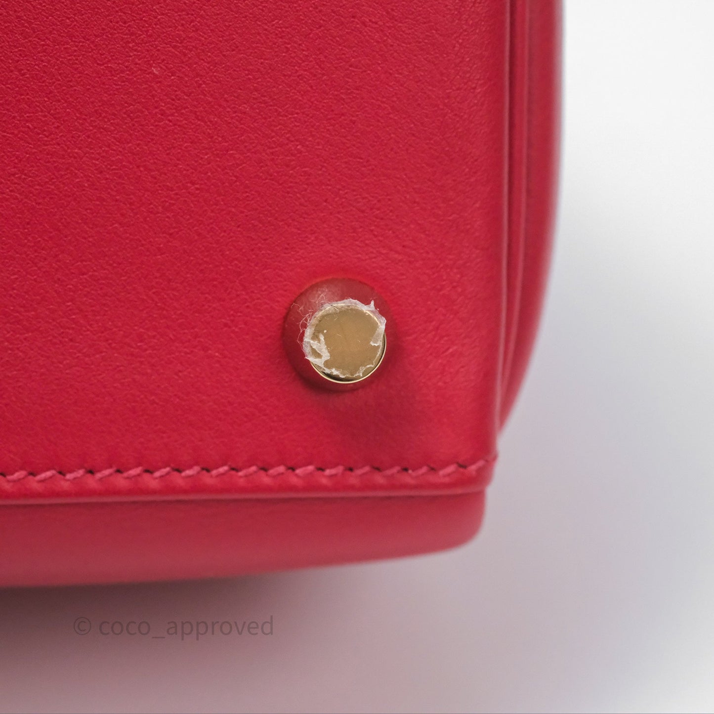 Hermès Kelly II 25 Retourne Swift Rouge Piment 5X Gold Hardware