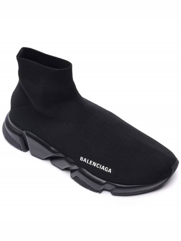 Luxury Balenciaga Men's Speed Recycle Knit High-Top Sneakers Black