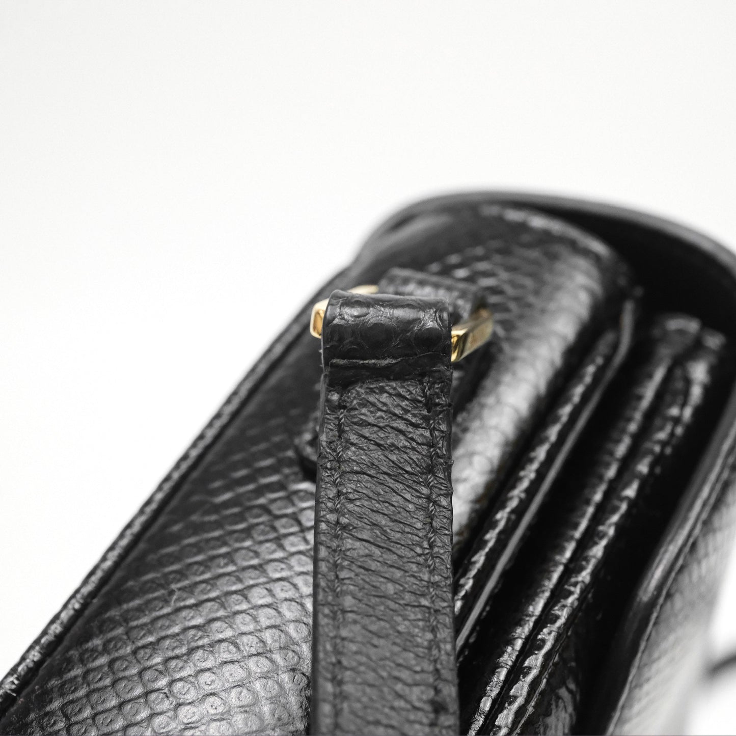 Celine Lizard Small Pampille C Bag Black Gold Hardware
