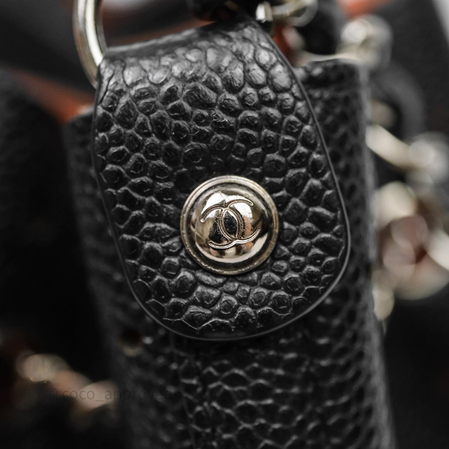 Chanel CC Drawstring Bucket Bag Black Caviar