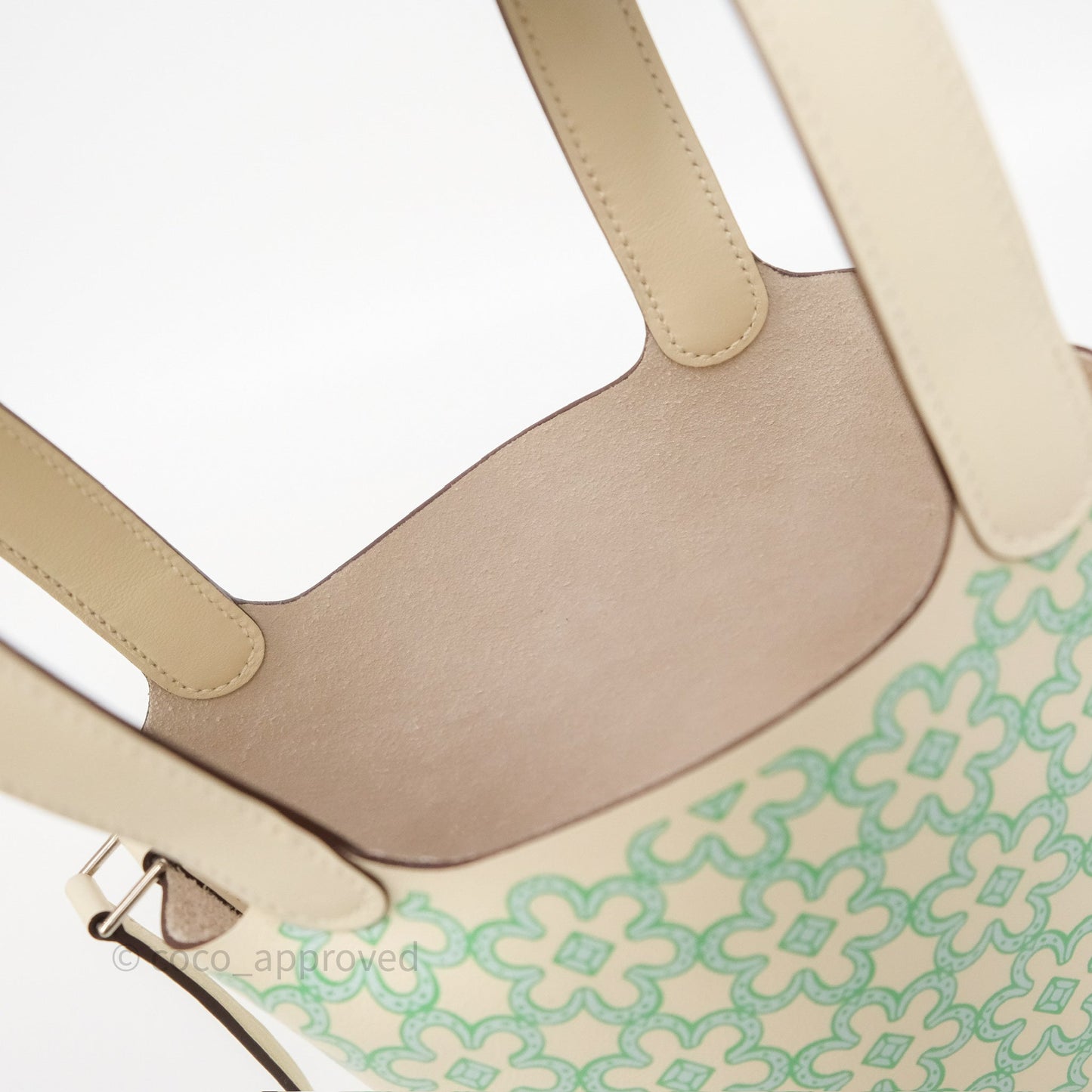 Hermes Micro Picotin 14 Lucky Daisy Nata I2 Vert Swift Palladium Hardware