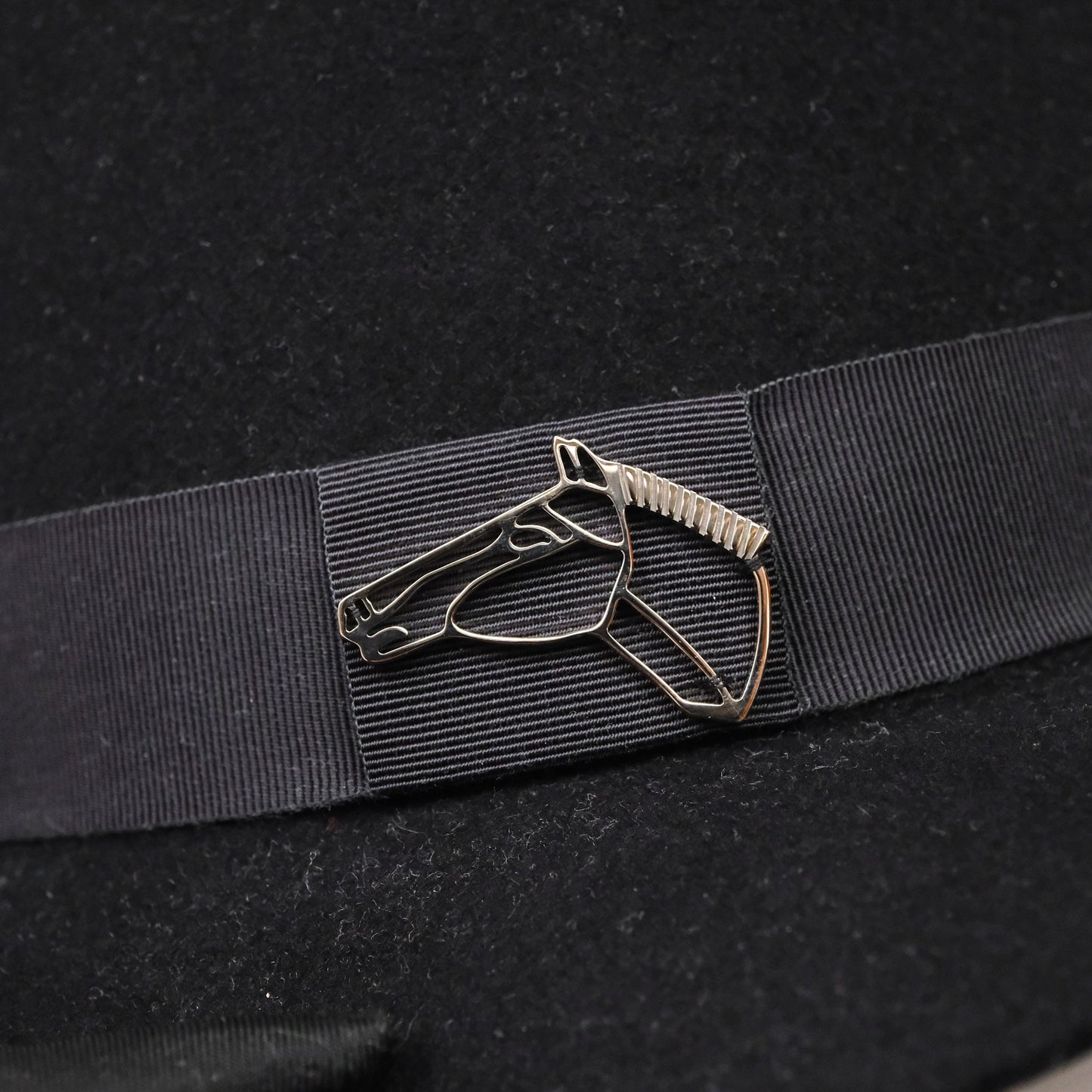 Hermès Black Trilby Hat Size 59