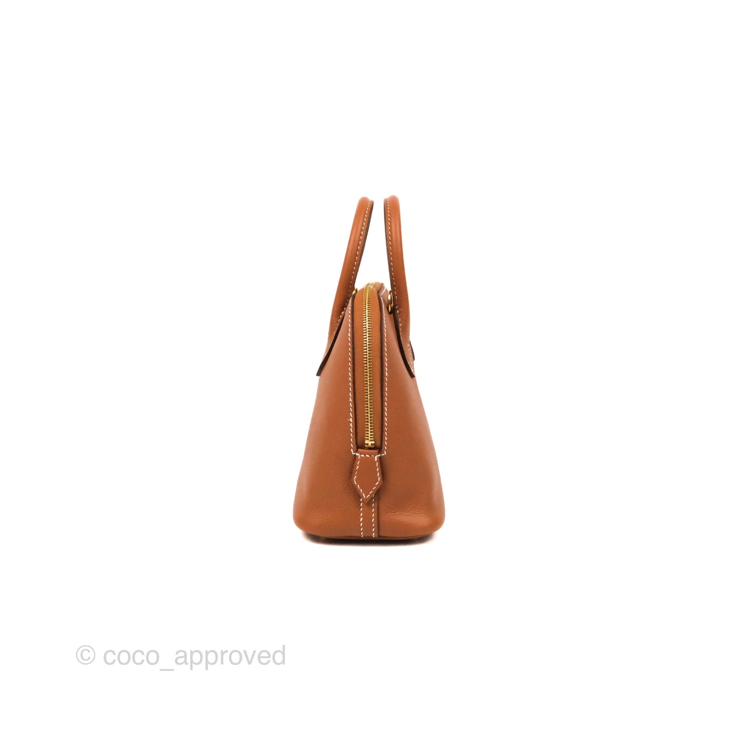 Hermès Bolide Mini 1923 Gold Evercolor Gold Hardware