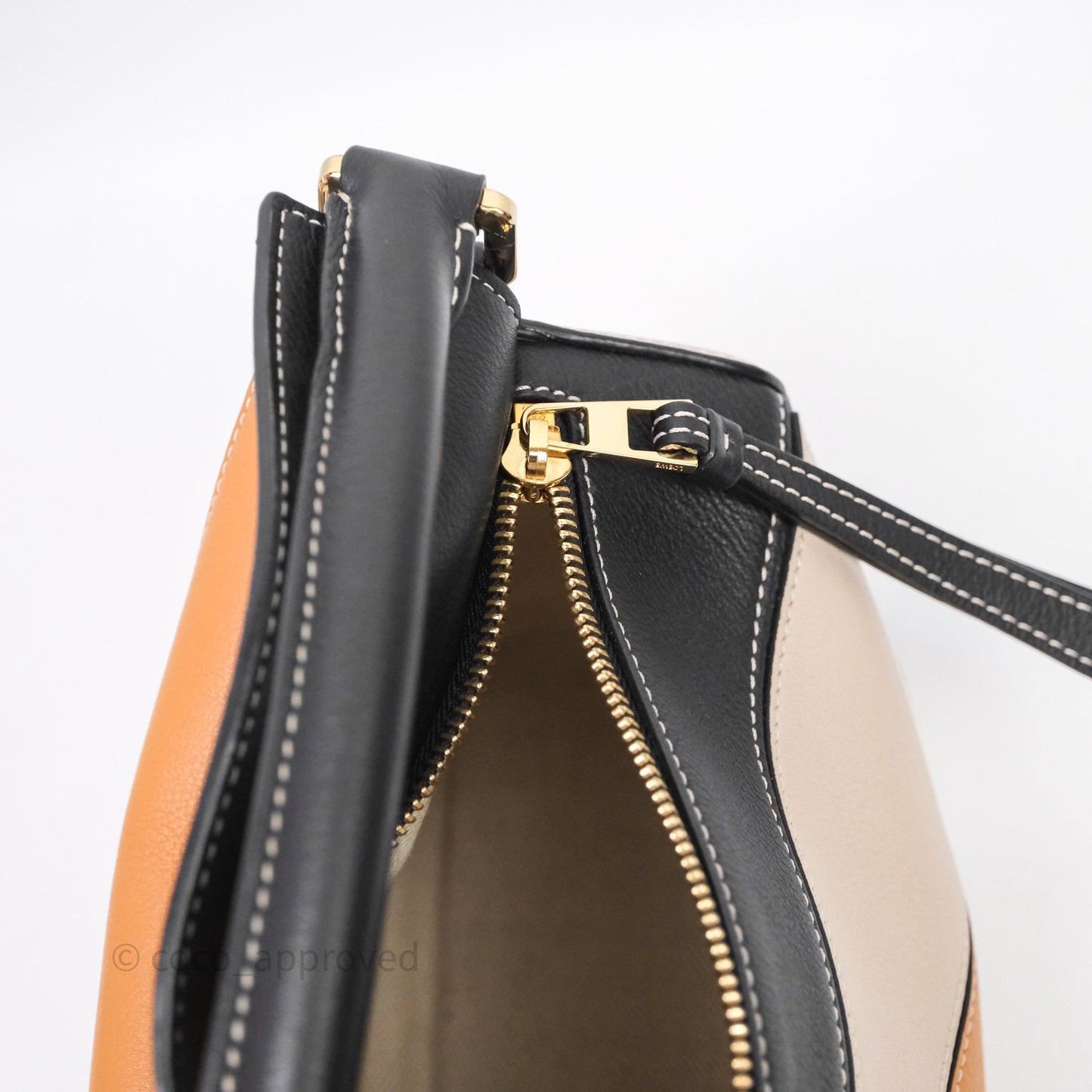 Loewe Small Puzzle Bag Amber/ Light Oat Calfskin Gold Hardware