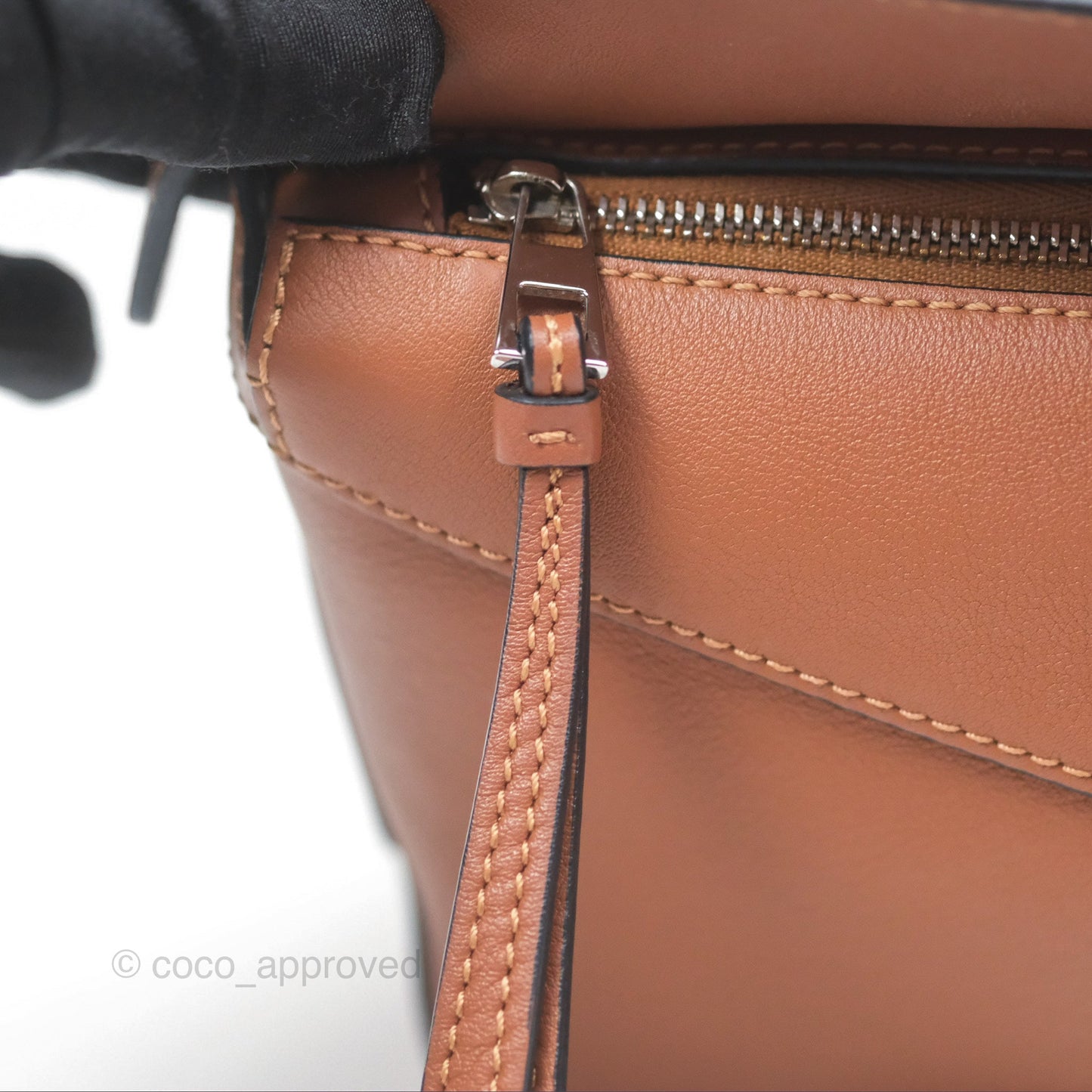 Loewe Mini Puzzle Edge Bag Tan Calfskin Palladium Hardware