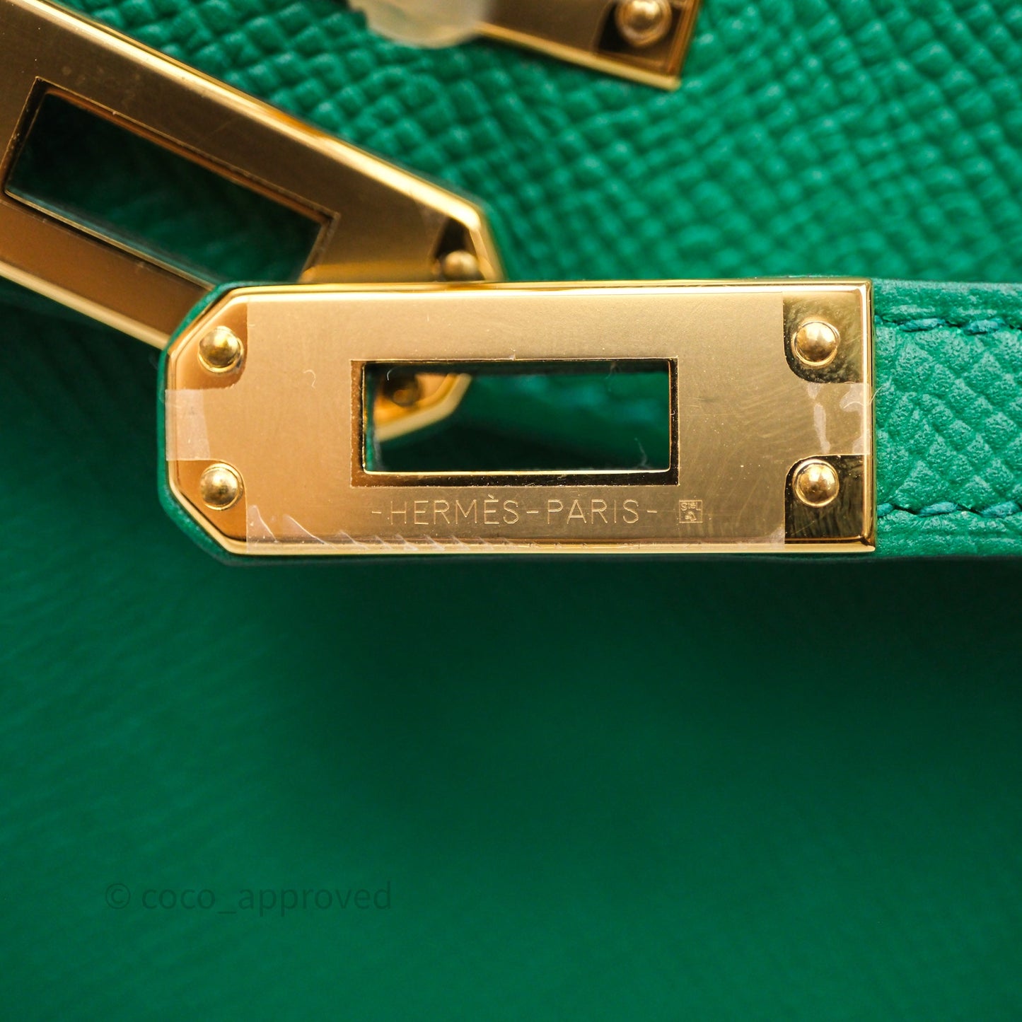 Hermes Kelly 25 Sellier Vert Vertigo Epsom Gold Hardware