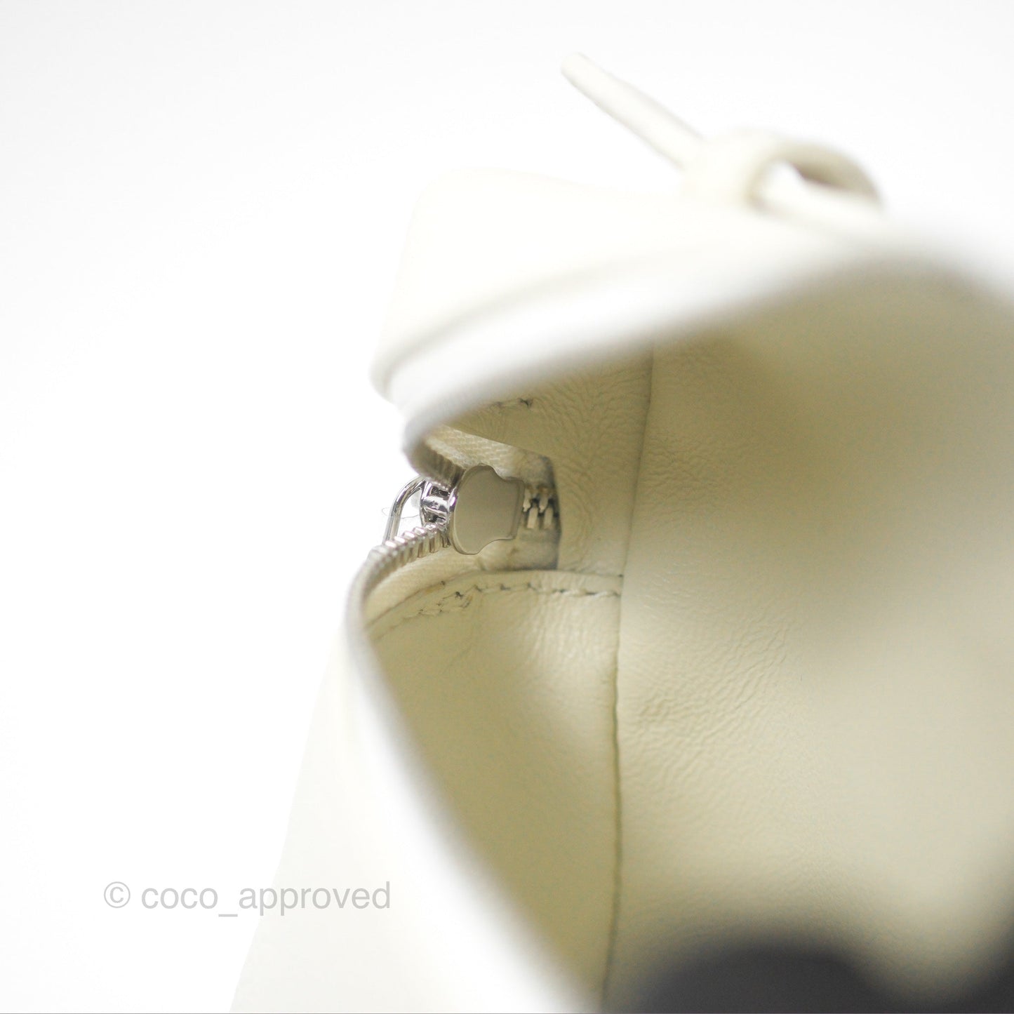 Loro Piana Extra Pocket L19 White Grained Calfskin