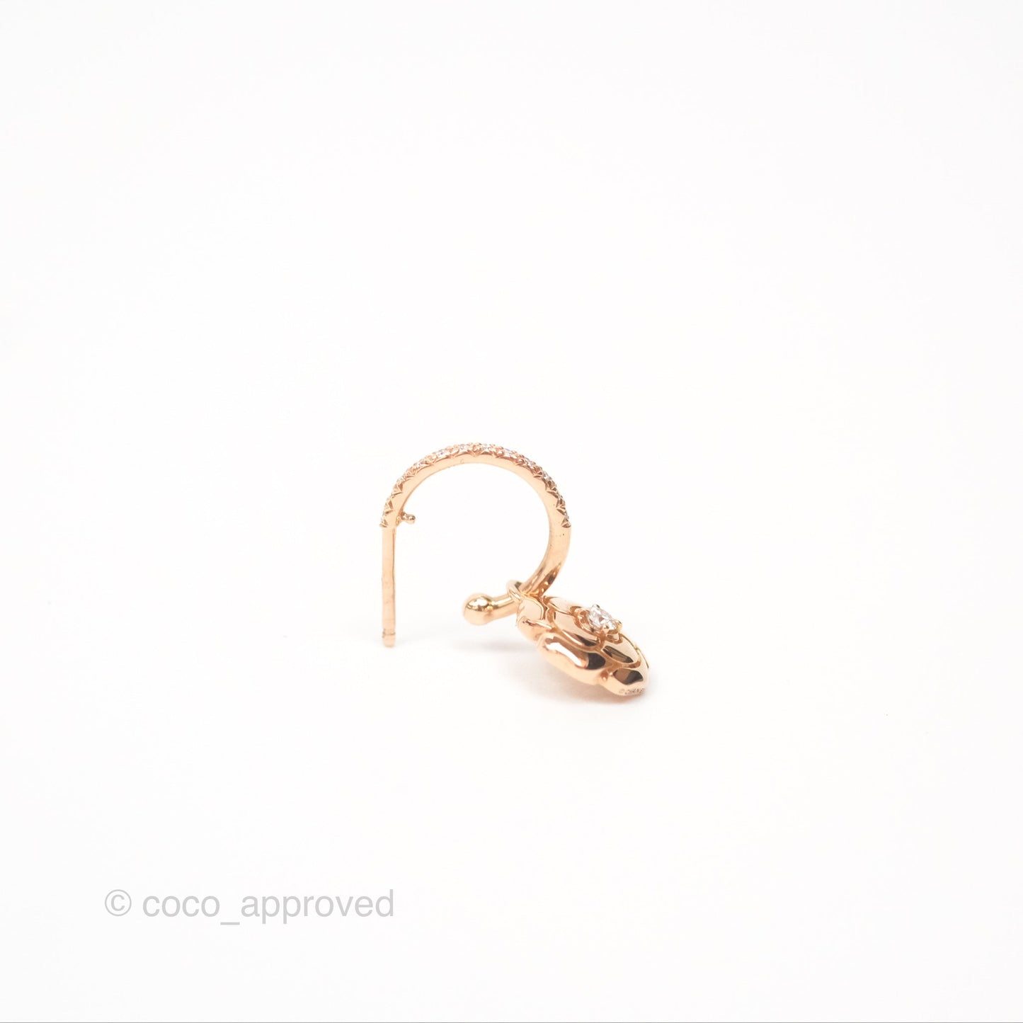 Chanel Extrait De Camelia Earrings 18K Rose Gold