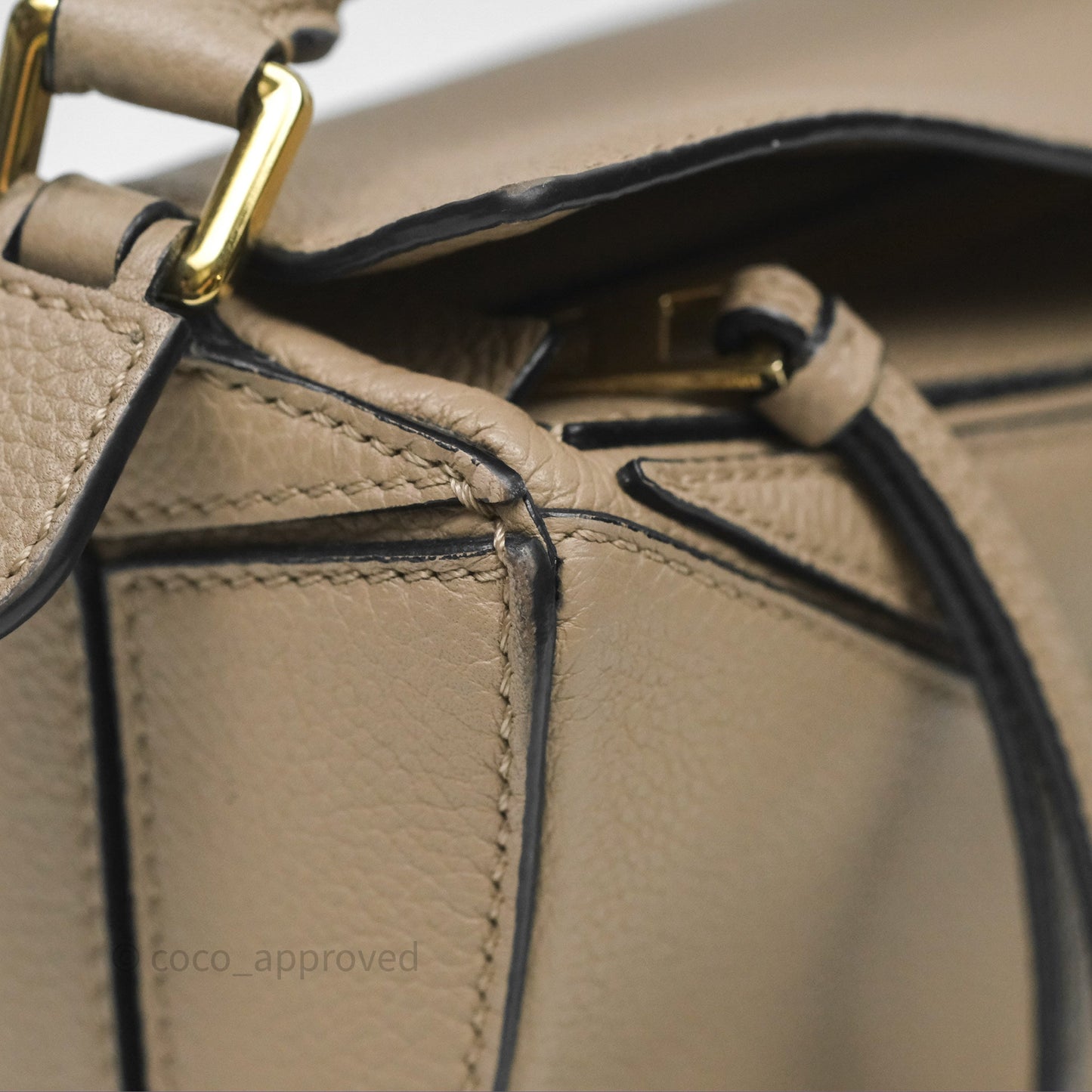 Loewe Mini Puzzle Bag Beige Calfskin