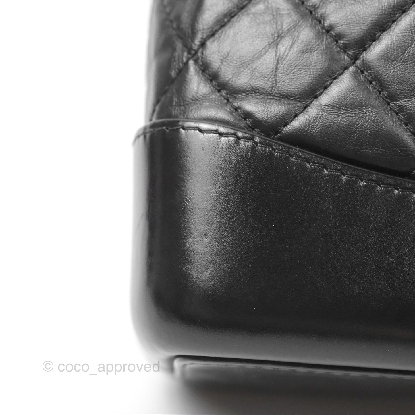 Chanel Small Gabrielle Backpack Quilted Black Aged Calfskin