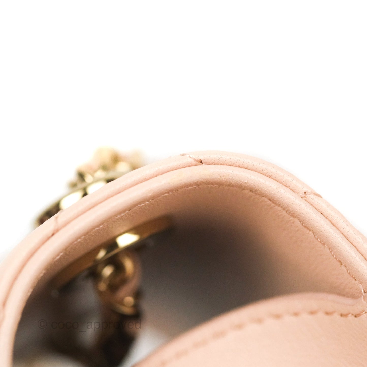 Chanel Mini Quilted Trendy CC Clutch With Chain Light Pink Lambskin Gold Hardware
