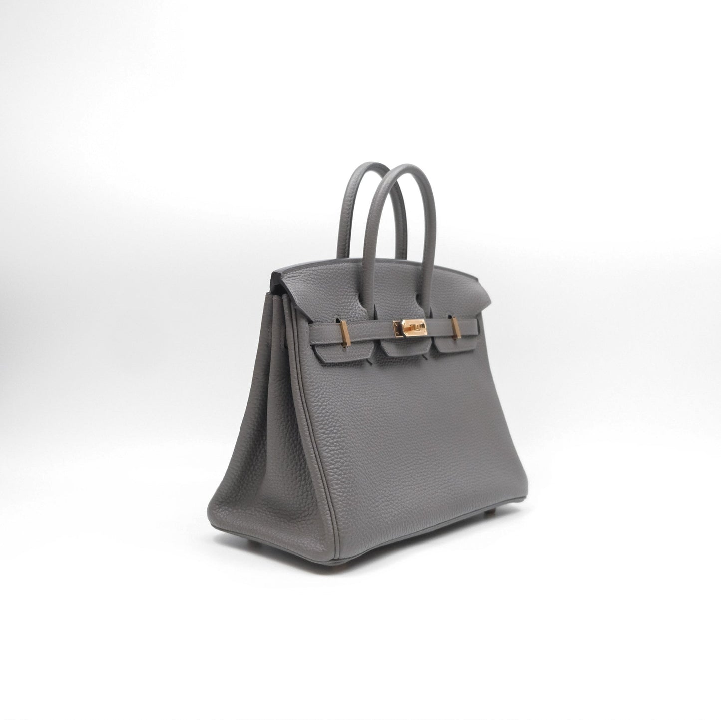 Hermès Birkin 25 Retourne Etain 8F Togo Rose Gold Hardware