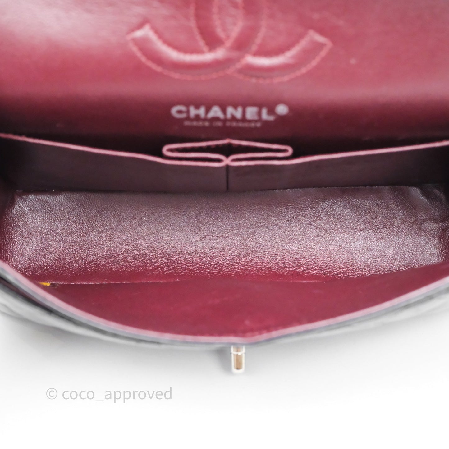 Chanel Small Classic Flap Quilted Black Lambskin Silver Hardware