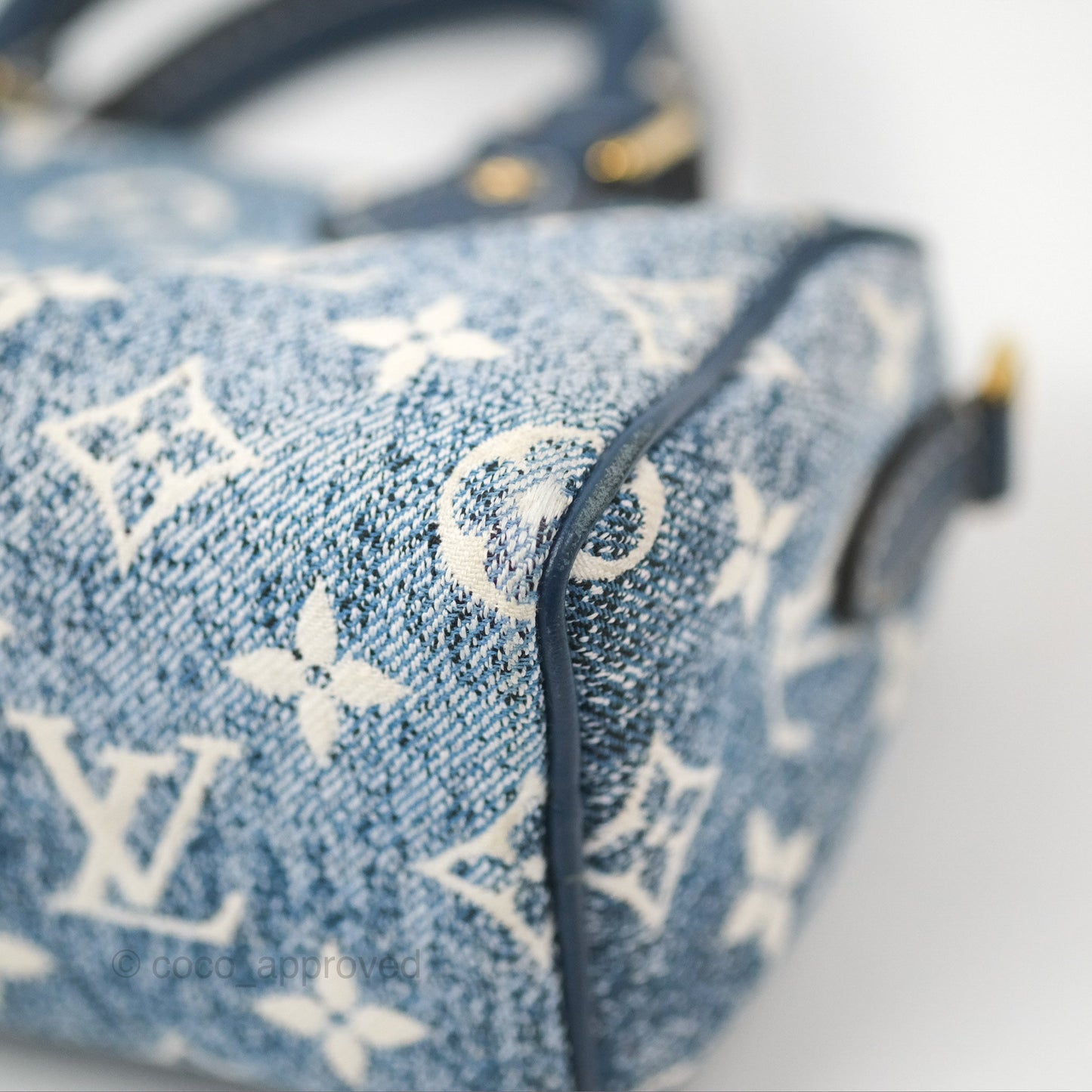 Louis Vuitton Nano Speedy Denim Monogram Blue