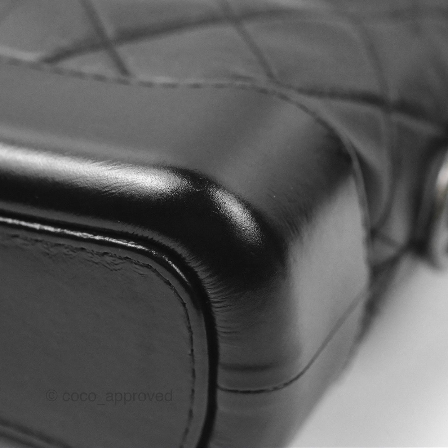 Chanel Small Gabrielle Hobo Quilted Black Aged Calfskin