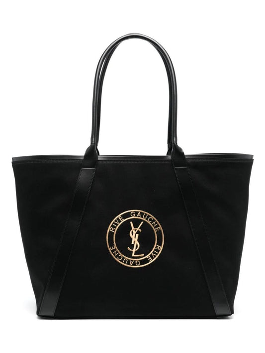 Luxury Saint Laurent Men's Rive Gauche Tote Bag in Black | Size UNICA | 780096FAC3I
