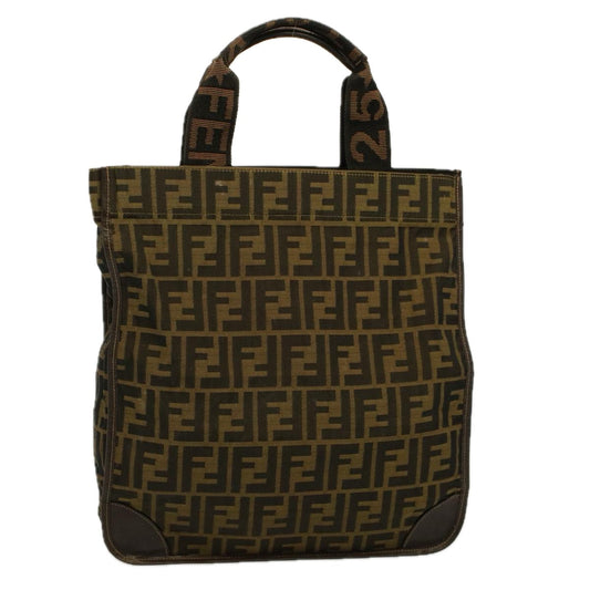 Luxury FendiTote Bag Nylon Brown Black58820