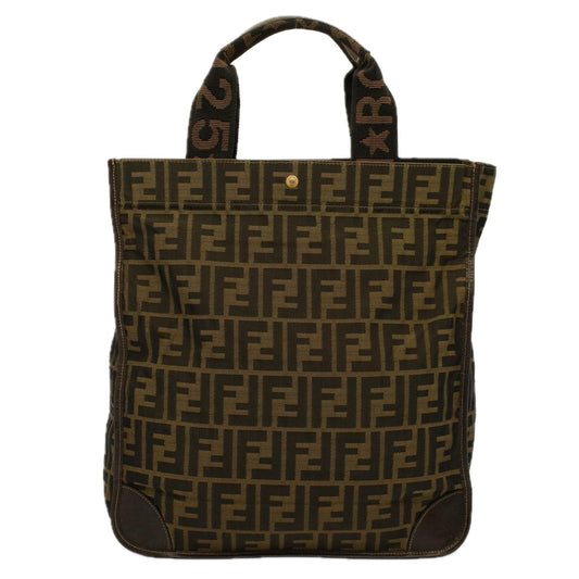 Luxury FendiTote Bag Nylon Brown Black58820