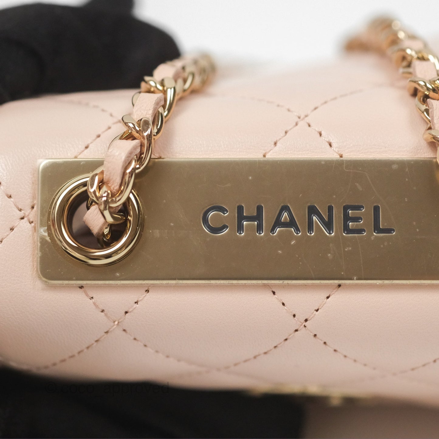 Chanel Mini Quilted Trendy CC Clutch With Chain Light Pink Lambskin Gold Hardware