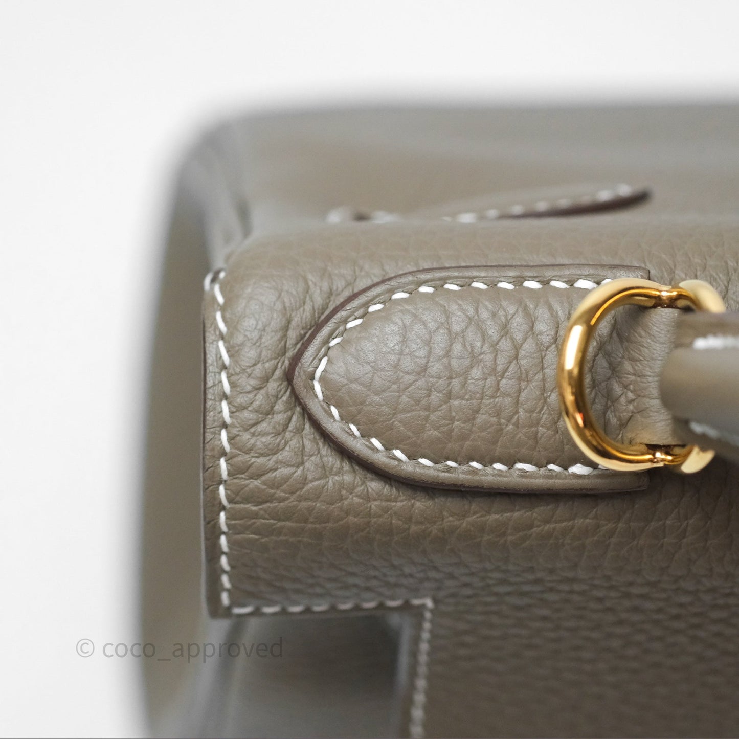 Hermès Kelly II 28 Retourne Etoupe 18 Clemence Gold Hardware