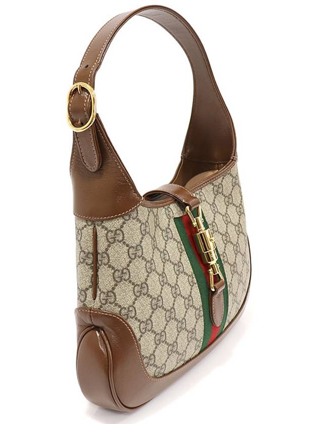 Luxury Gucci Trending 2025 636706 GG Supreme Canvas Gold Plated Jackie 1961 Small Shoulder Bag