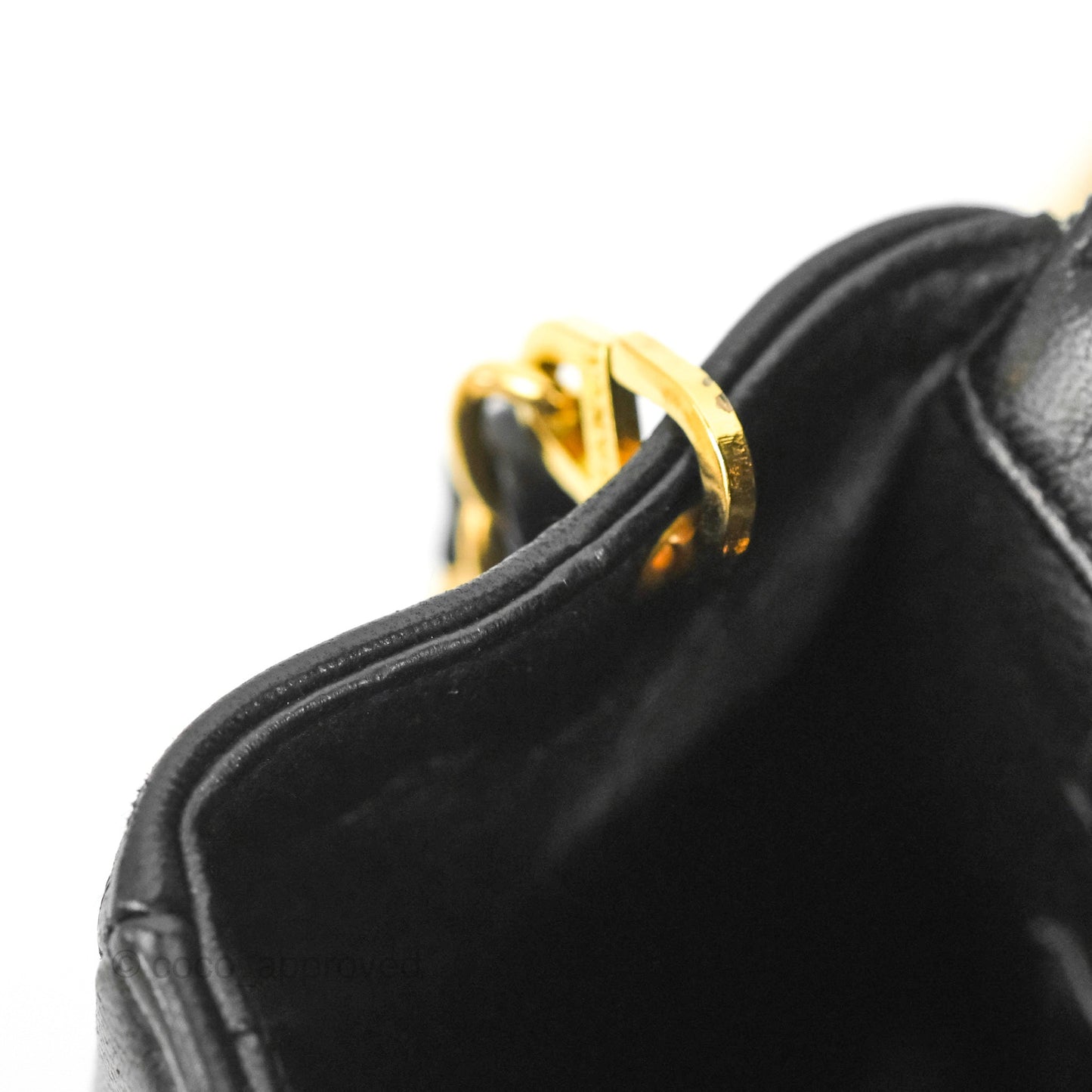 Chanel Small Vintage Quilted Classic Diana Flap Bag Black Lambskin 24K Gold Hardware