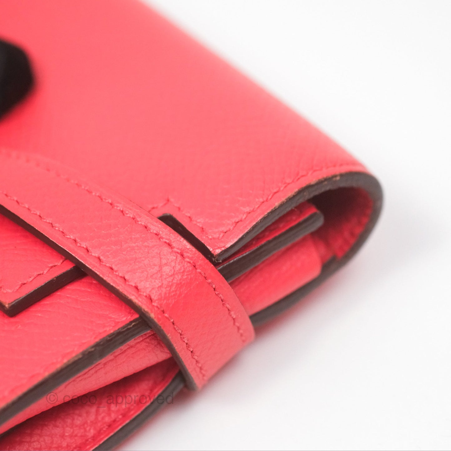 Hermès Kelly Wallet Pink Epsom Palladium Hardware
