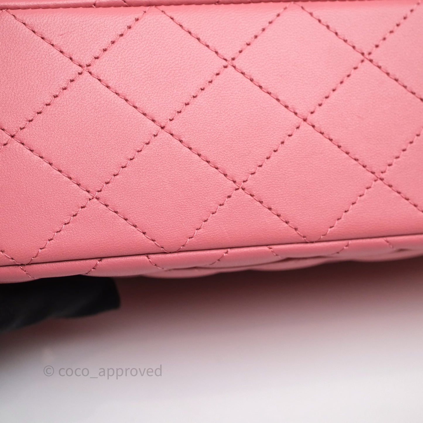 Chanel Top Handle Mini Rectangular Flap Pink Lambskin Gold Hardware