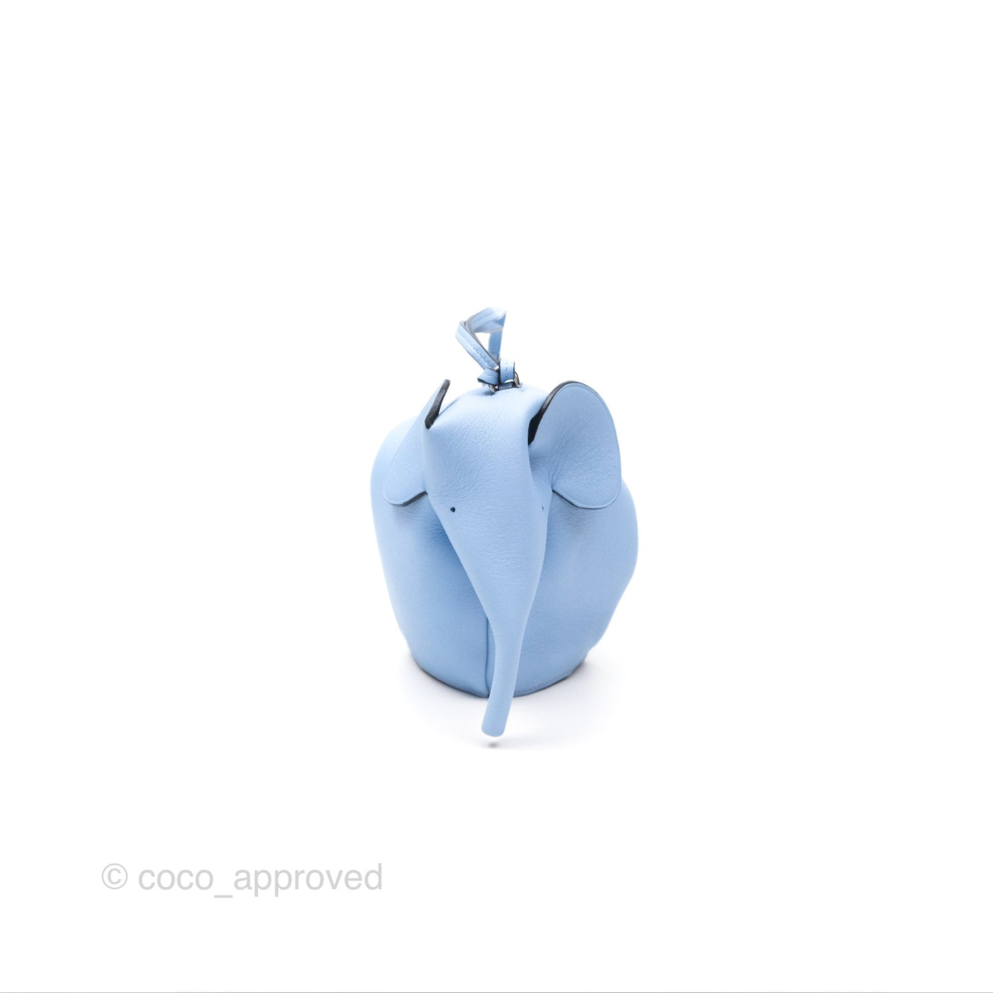 Loewe Elephant Bag In Classic Calfskin Blue