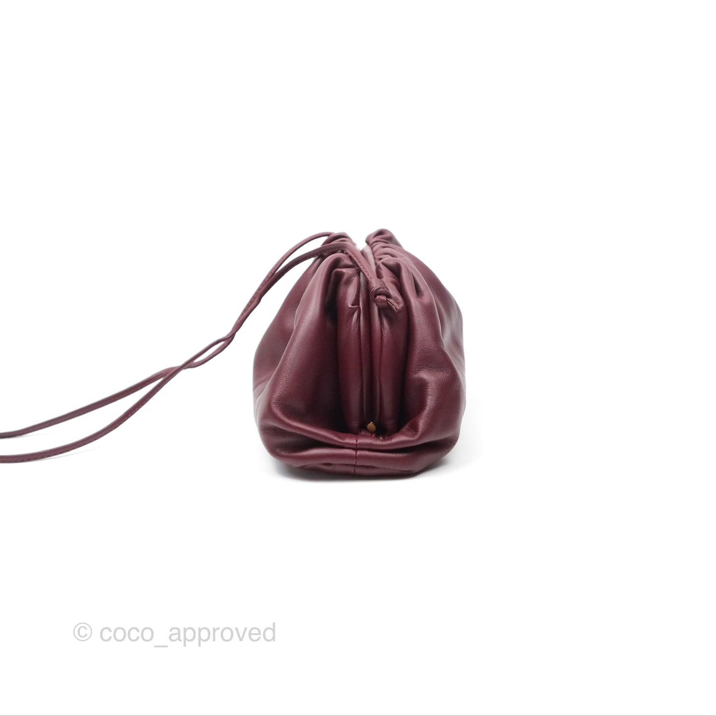 Bottega Veneta The Mini Pouch Bordeaux Butter Calfskin