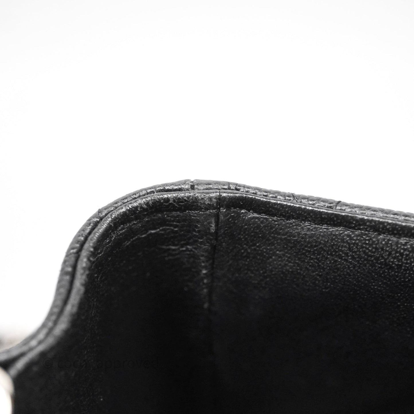 Chanel Mini Square Quilted Black Caviar Silver Hardware