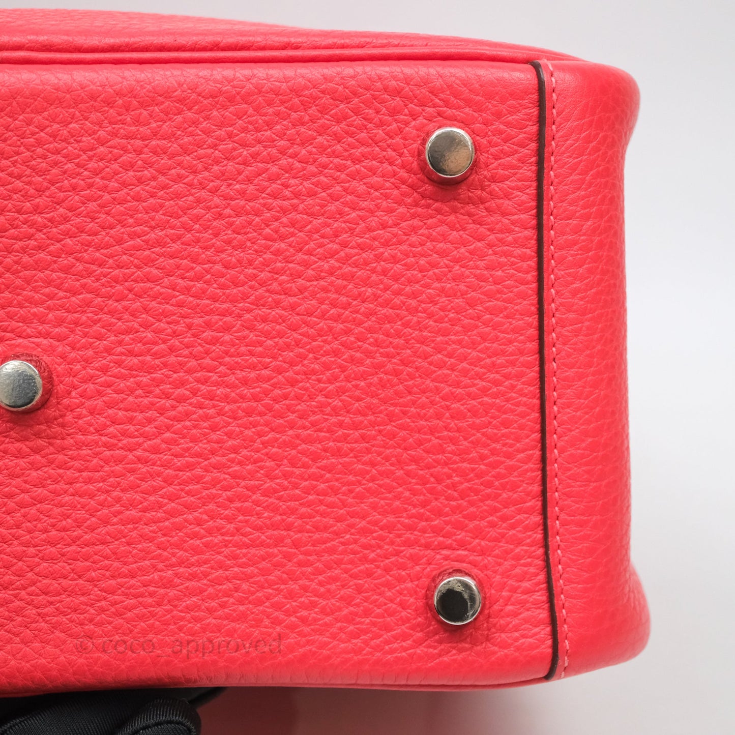 Hermes Lindy 26 Clemence Rouge Palladium Hardware