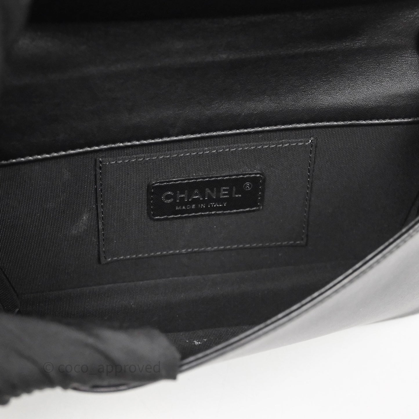 Chanel Crystal Lego Brick Shoulder Bag Black Plexiglass Patent Silver Hardware