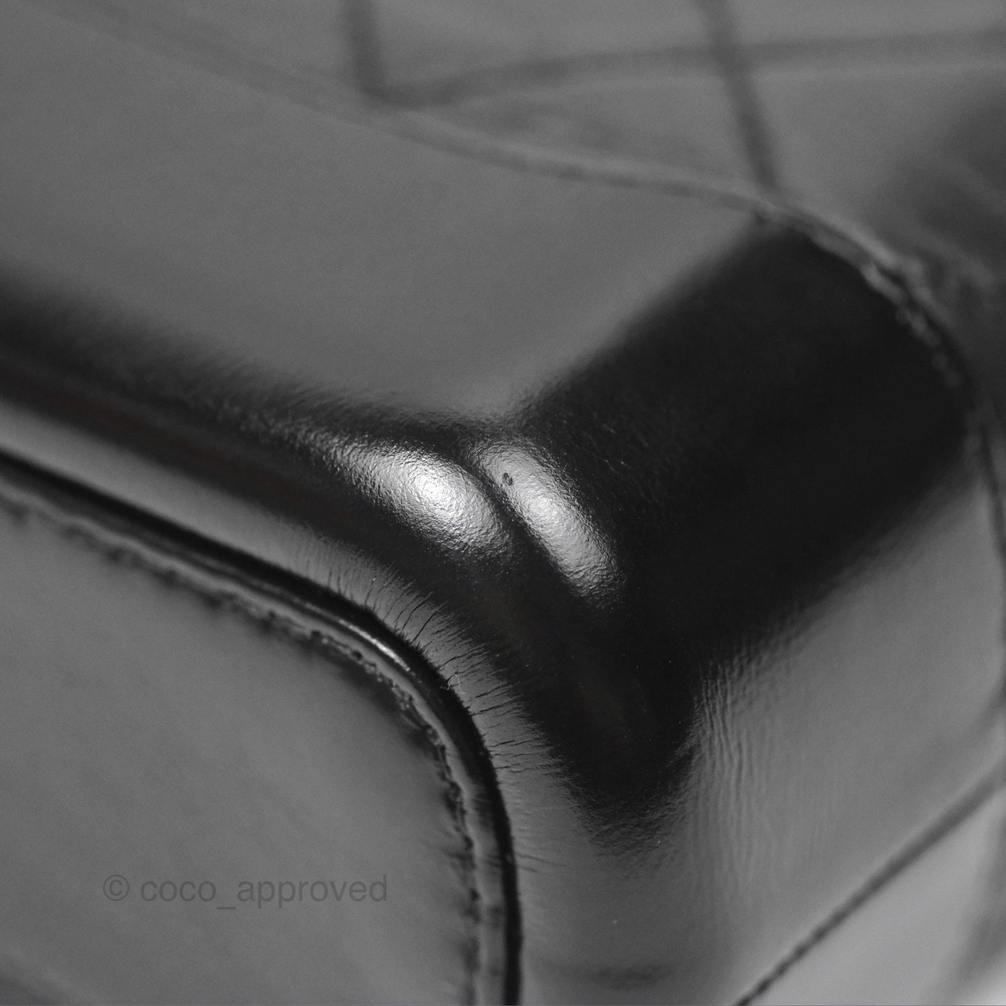 Chanel Small Gabrielle Hobo Quilted Black Aged Calfskin
