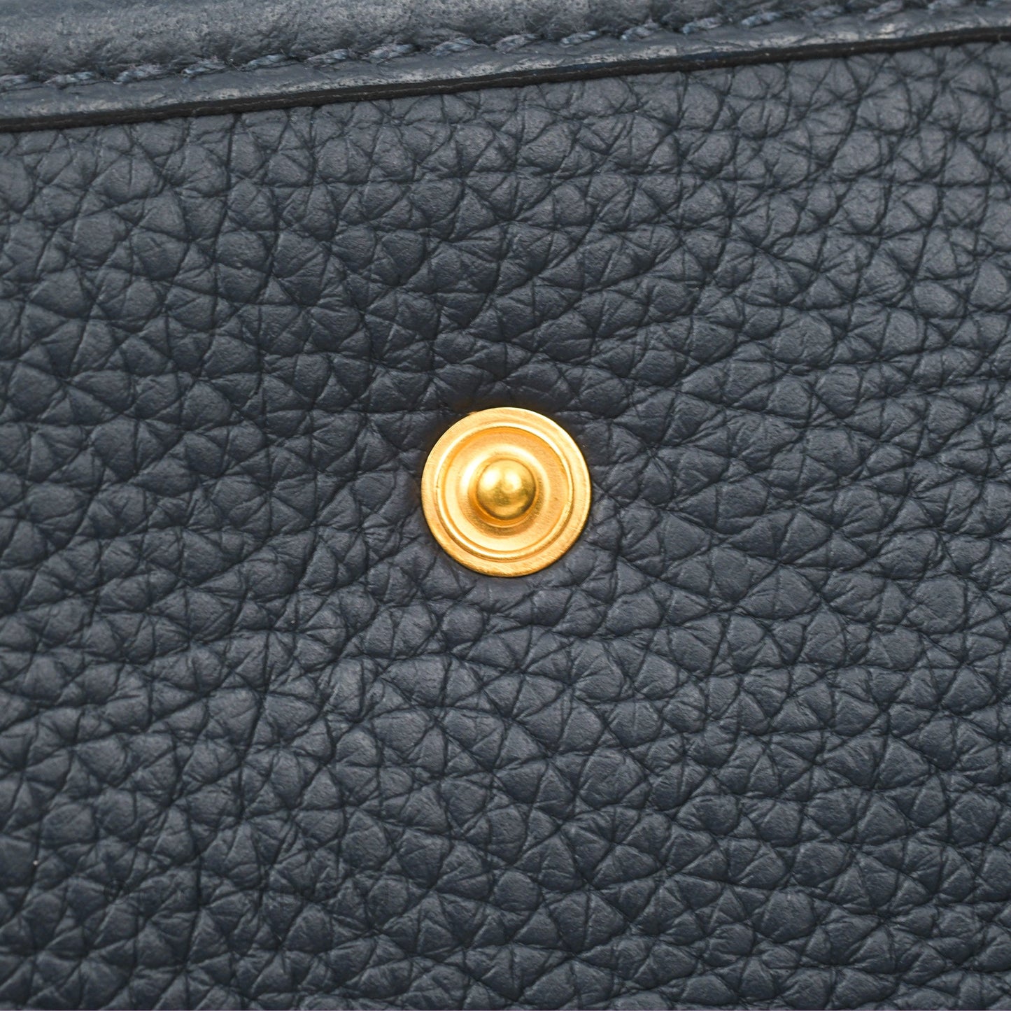 Hermès Mini Evelyne 16 Bleu Nuit 2Z/ Blue Saphir 73 Clemence Gold Hardware